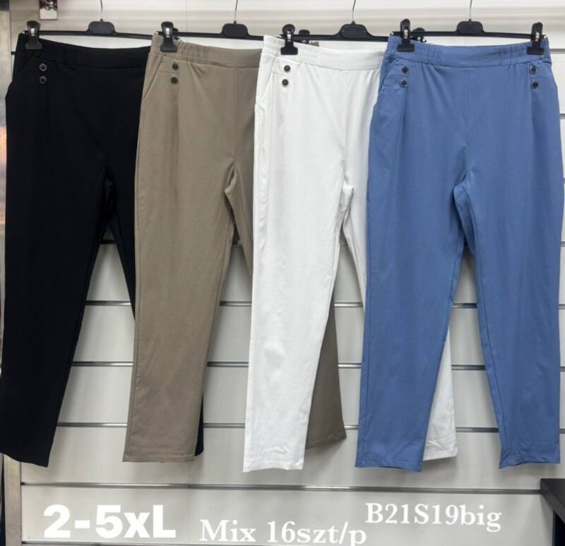 Spodnie damskie Roz 2XL-5XL, Mix Kolor Paczka 16 szt